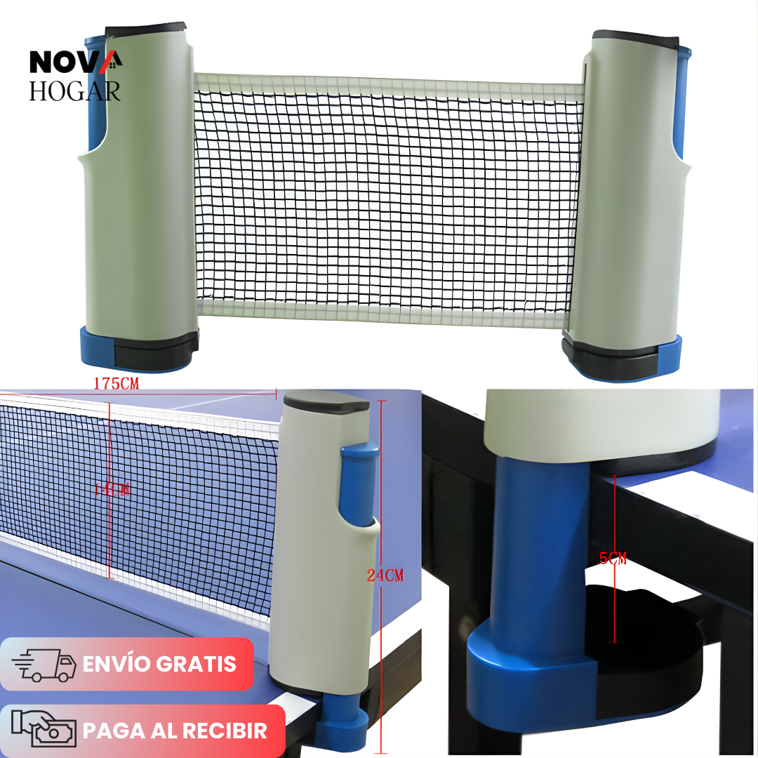 InstaPong™ Malla Extensible de Ping Pong