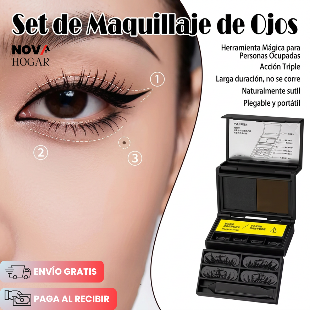 LashStamp™ Set 3 en 1 de Pestañas y Delineador