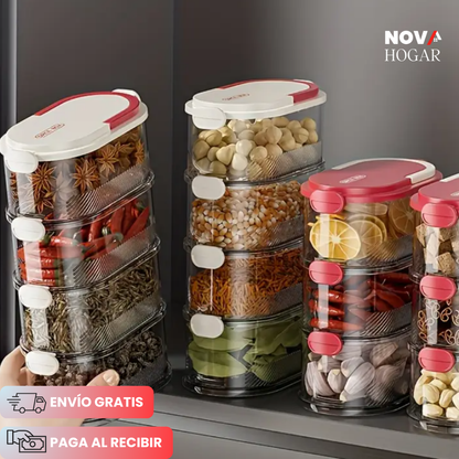 FreshStack™ Cajas Organizadoras Apilables para Alimentos