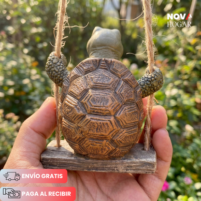 SwingShell™ Figura Tortuga en Columpio para tu Jardín