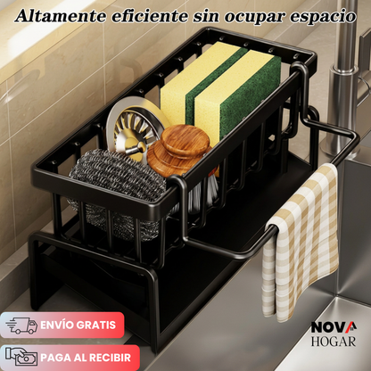 DrySink™ Organizador de Esponjas Con Drenaje Automático