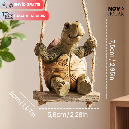 SwingShell™ Figura Tortuga en Columpio para tu Jardín