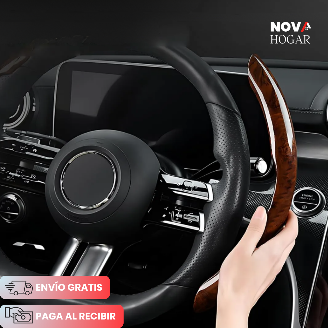WoodGrip™ Funda Antideslizante Segura para Volante