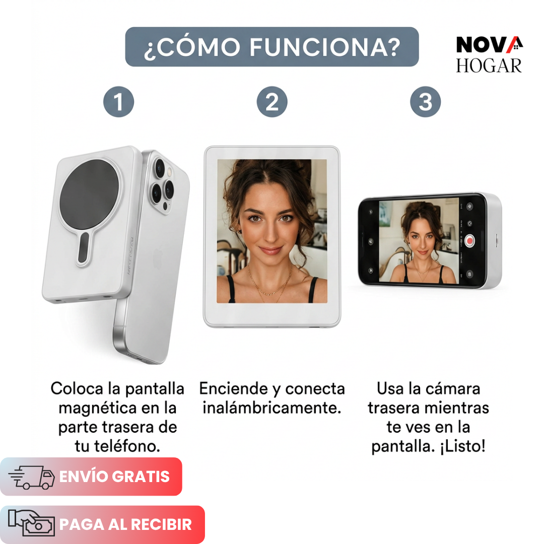 VlogSync™ Monitor Inalámbrico para Vídeos Profesionales