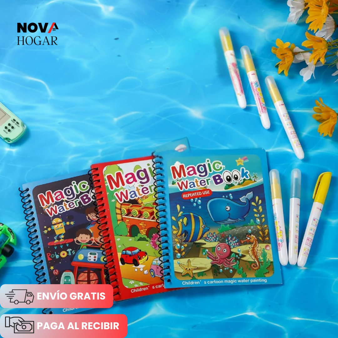 Pack x4 WaterBook™ Libro Mágico Reutilizable