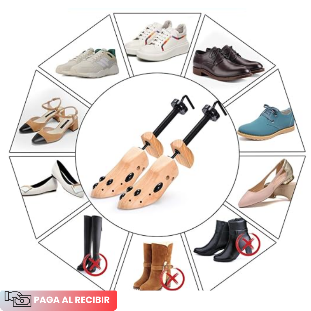 StretchShoe™ Horma de Madera Expansora de Zapatos