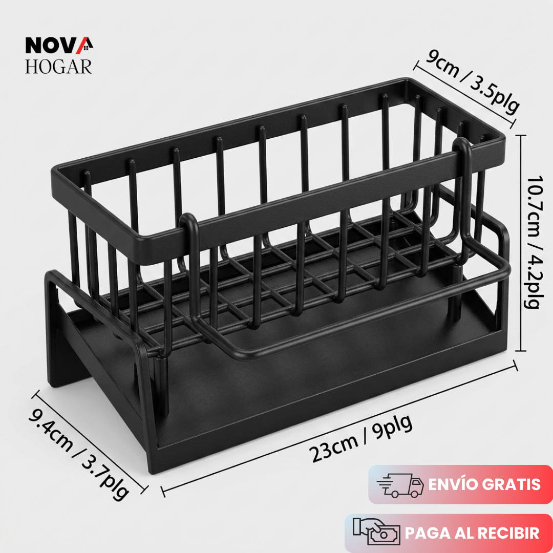 DrySink™ Organizador de Esponjas Con Drenaje Automático