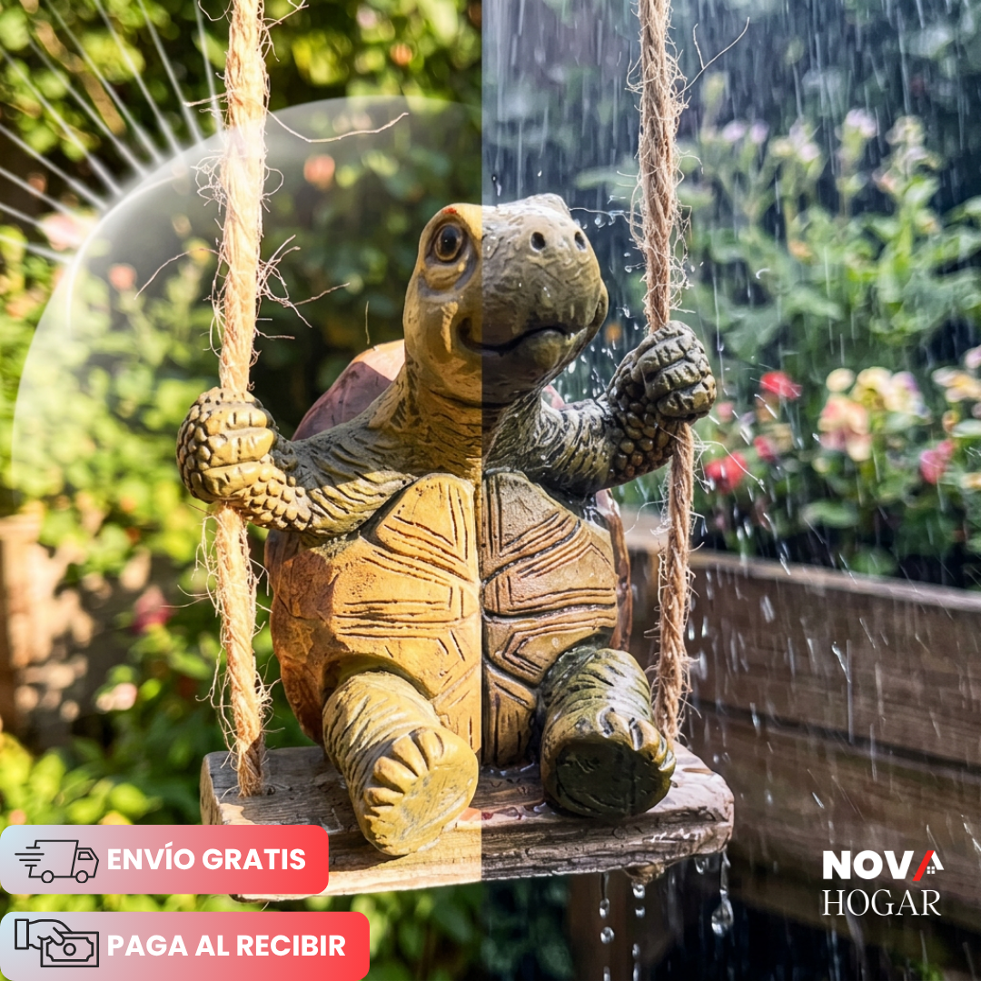 SwingShell™ Figura Tortuga en Columpio para tu Jardín