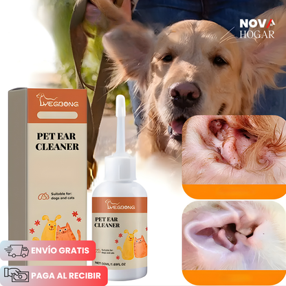 2x1 PureEar Clean™ Limpiador Natural de Orejas para tus Mascotas