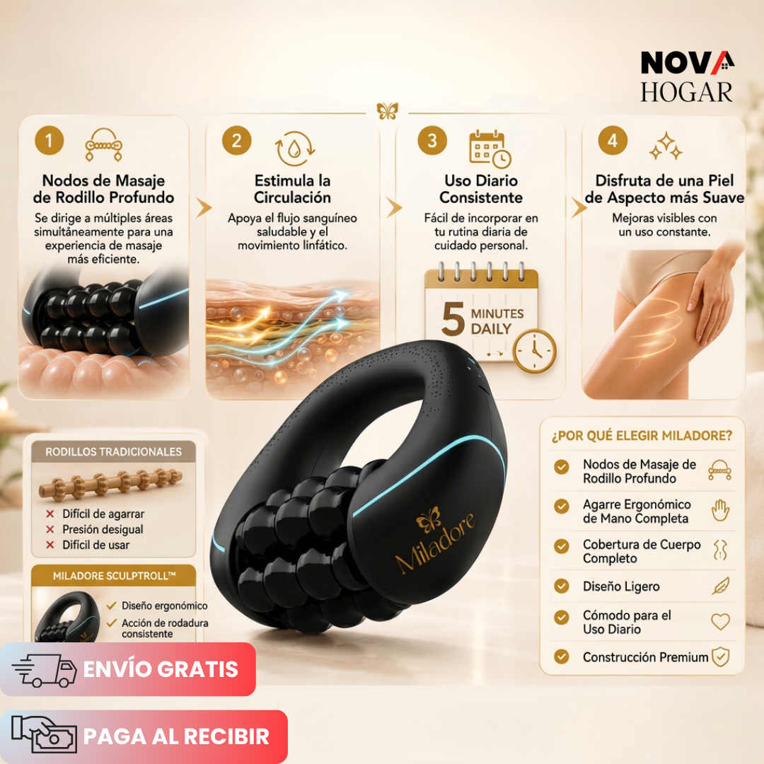 CelluRoll™ Rodillo Masajeador Reductor de celulitis Corporal