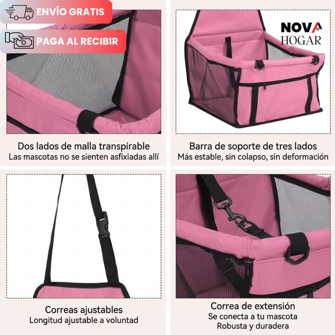 PawsSecure™ Silla de Seguridad para Mascotas