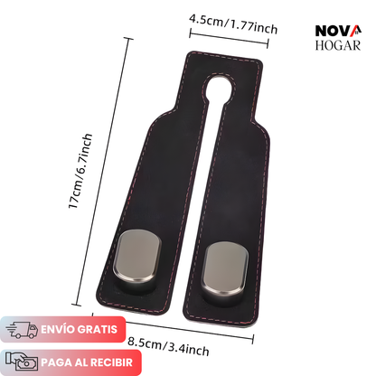 LuxeHooks™ Gancho Organizador de Piel para Auto