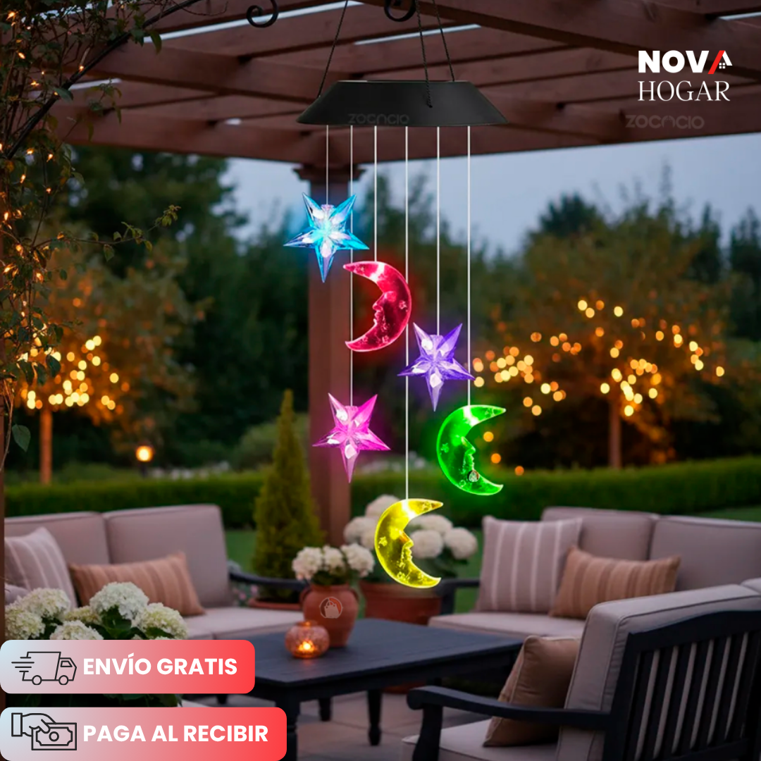 2x1 GlowHaven™ Campanilla Solar de Jardín