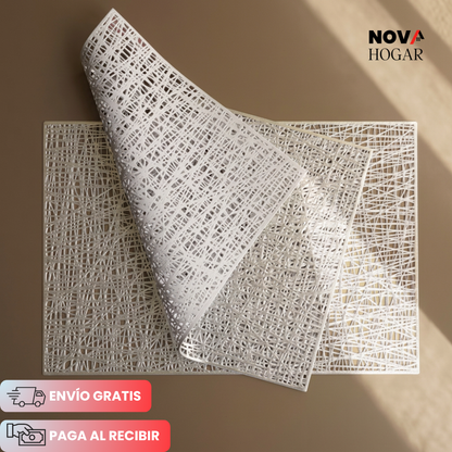 RoyalLattice™ Pack X6 Individuales de Lujo Artístico
