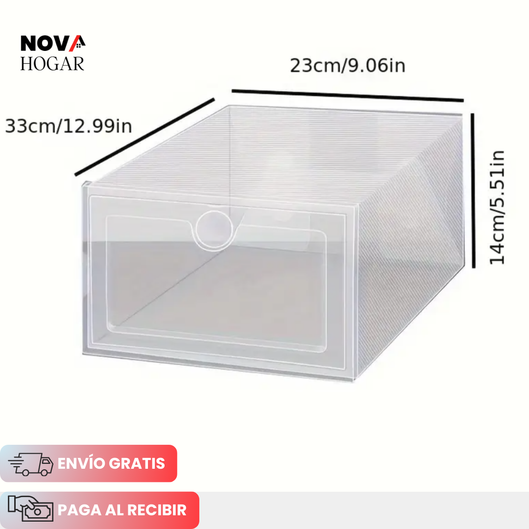 AhorraPack x6 ShoeBoxify™ Cajas Organizadoras para tus Zapatos