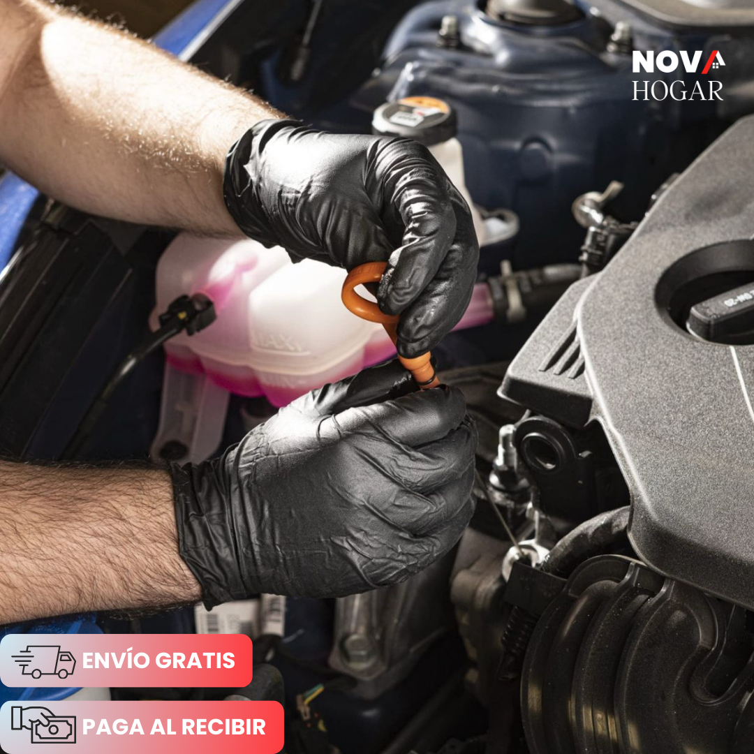 ArmorFlex™ Set x50 Guantes de Nitrilo Negro Ultra Resistentes