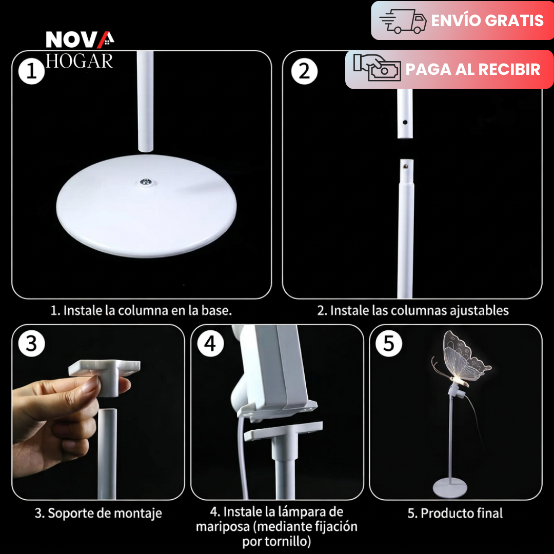 MagicWing™ Mariposa Mágica con Luz y Movimiento