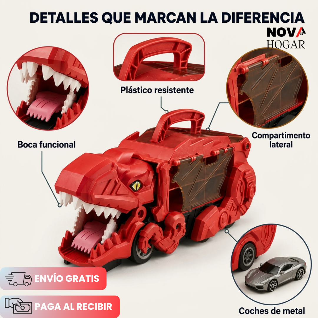 Tracksaurus™ Camión Dinosaurio Con Pista + Carritos y Dinosaurios