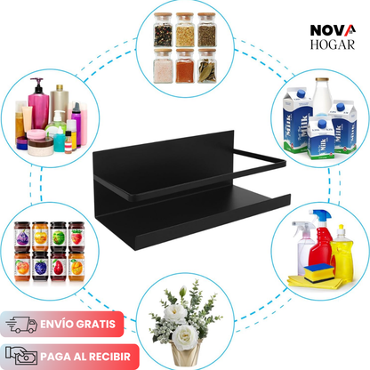 MagneRack™ Set x4 Estantes Magnéticos para Refrigerador