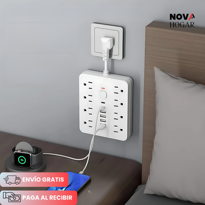 SafeCharge™ MultiToma 14 en 1 con Protección Avanzada