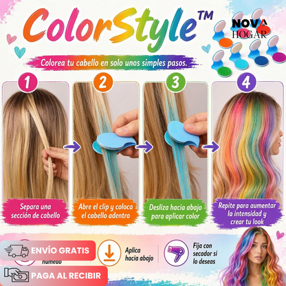 ColorStyle™ Kit De 8 Colores para Cabello Lavables