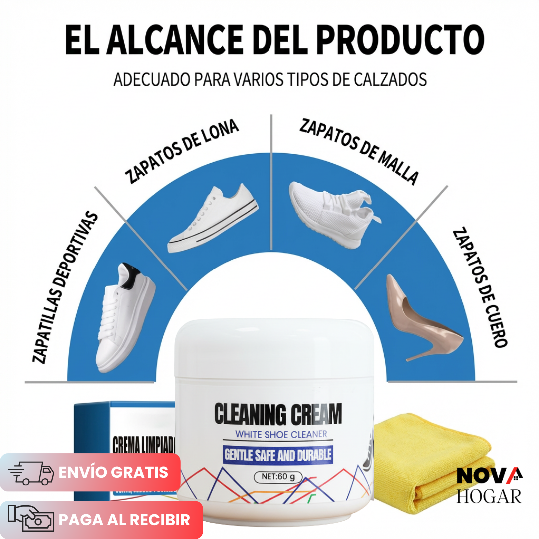2x1 PureWhite™ Crema Limpiador y Restauradora de Calzado