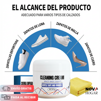 2x1 PureWhite™ Crema Limpiador y Restauradora de Calzado