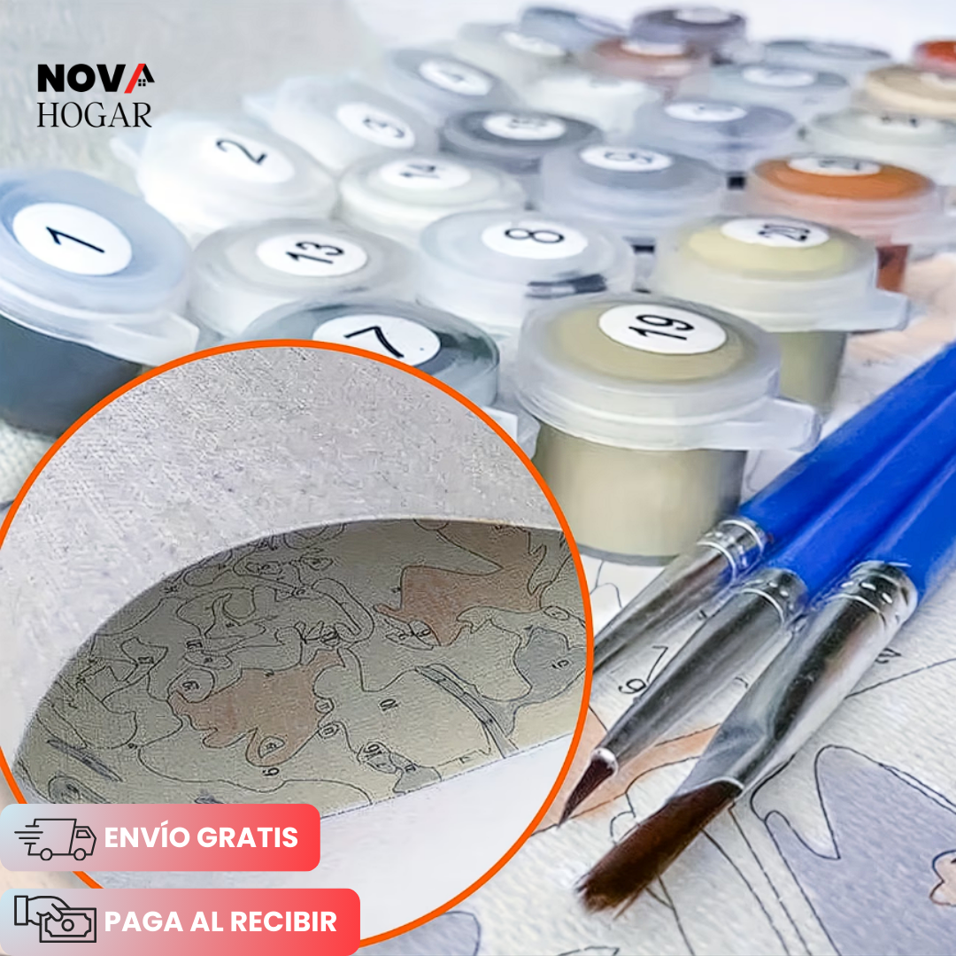 ArtEase™ Kit de Lienzo para Pintura con Números