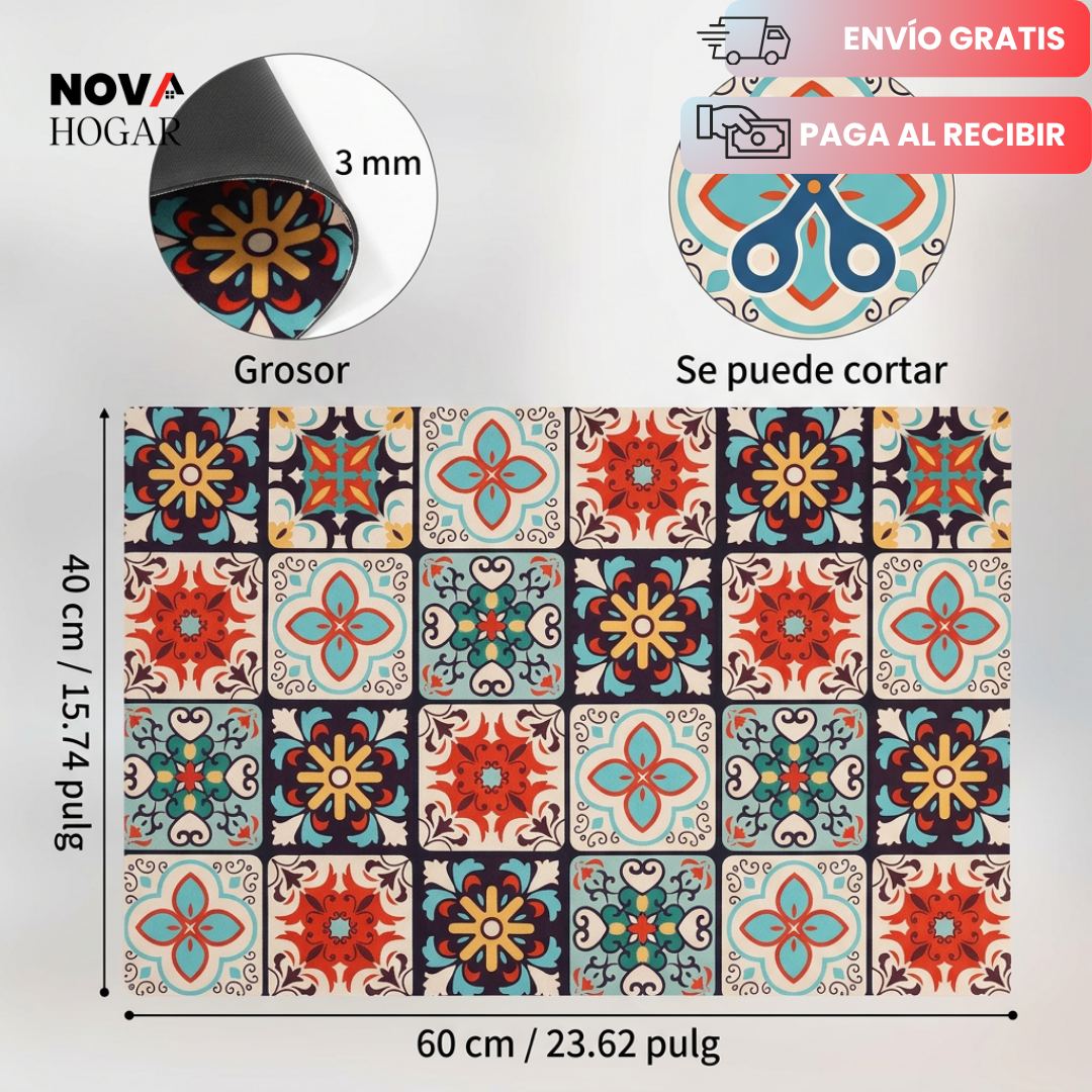 2x1 RetroDry™ Alfombrilla Absorbente Con Estilo Retro