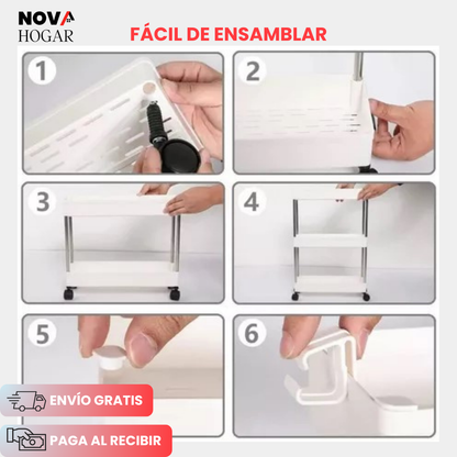SlimCart™ Carrito Organizador Ahorrador de Espacio