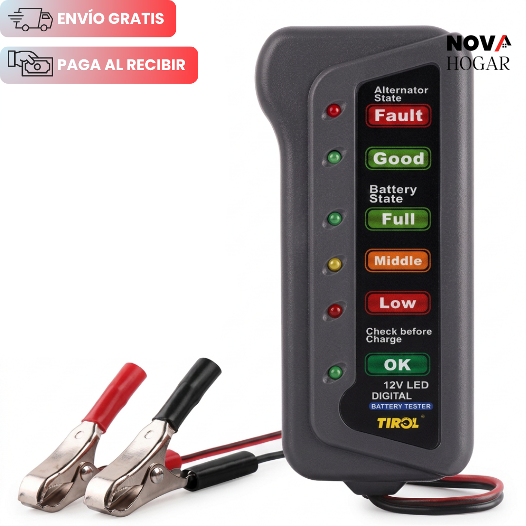 PowerTest™ Probador Digital de Batería y Alternador