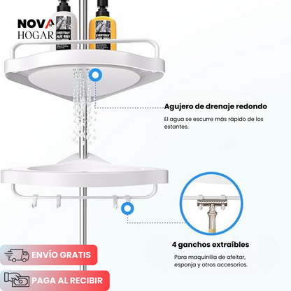 SpaceSaver™ Práctico Organizador Esquinero de Fácil Instalación