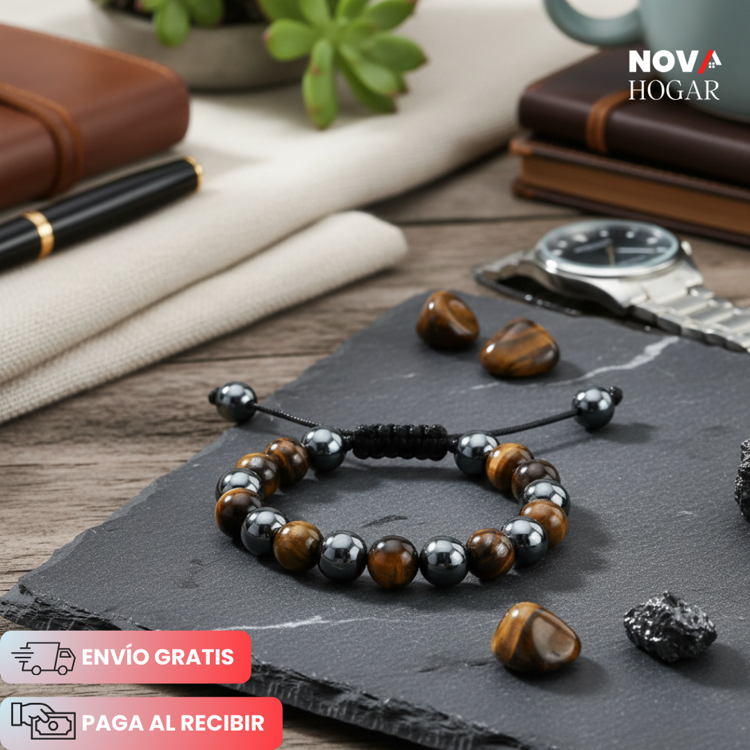 VitalGem™ Pulsera de Hematita y Ojo de Tigre