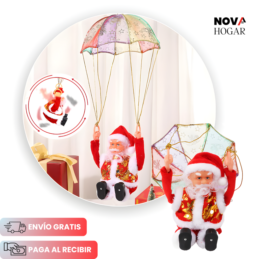 SantaDrop™ Santa Paracaidista Giratorio