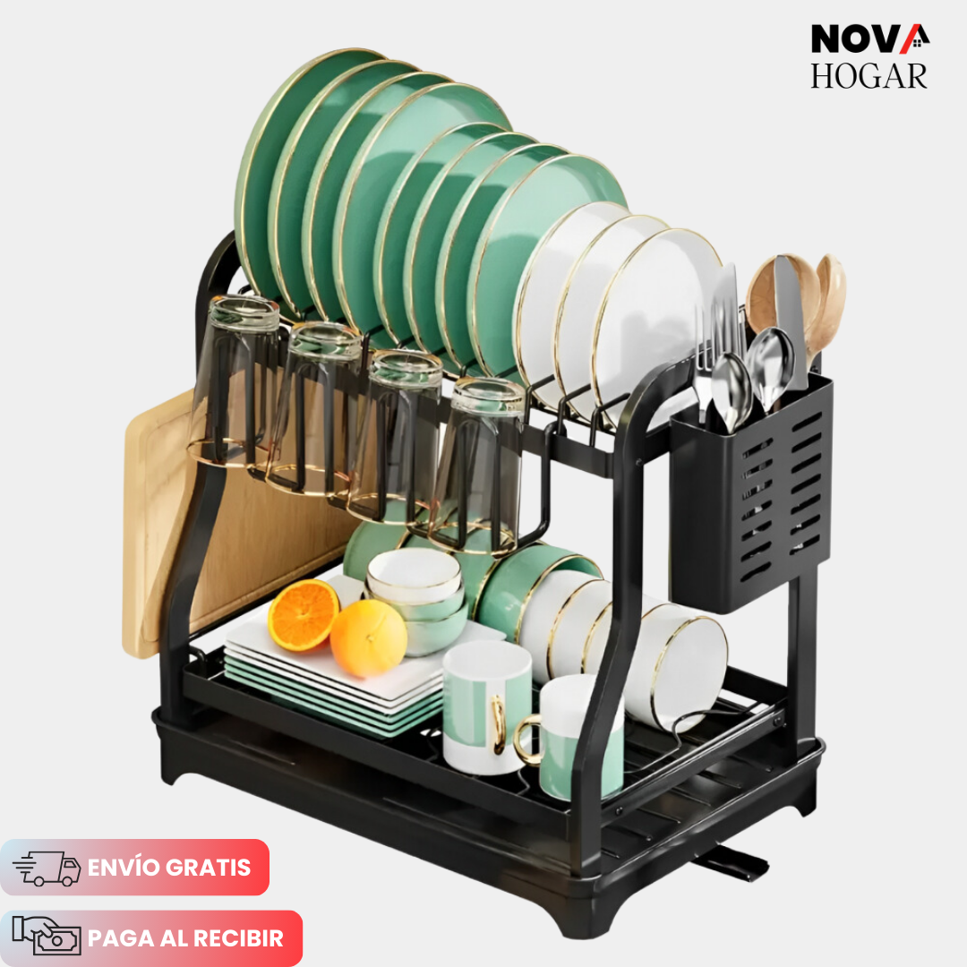 MaxDry Pro™ Escurridor 2 Niveles Ahorrador de Espacio