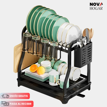 MaxDry Pro™ Escurridor 2 Niveles Ahorrador de Espacio