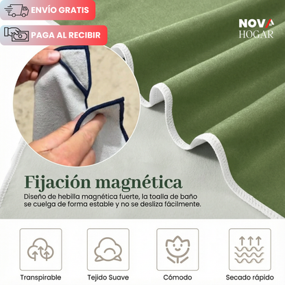 MagnaDry™ Toalla Tipo Playera con Puntas Magnéticas
