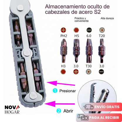 NanoTorque™ Destornillador de Trinquete 9 en 1