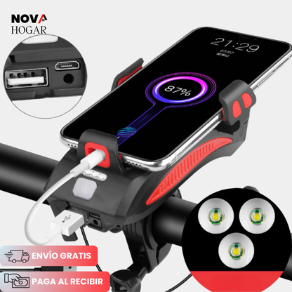 LumiRide™ Faro Recargable Multifunción