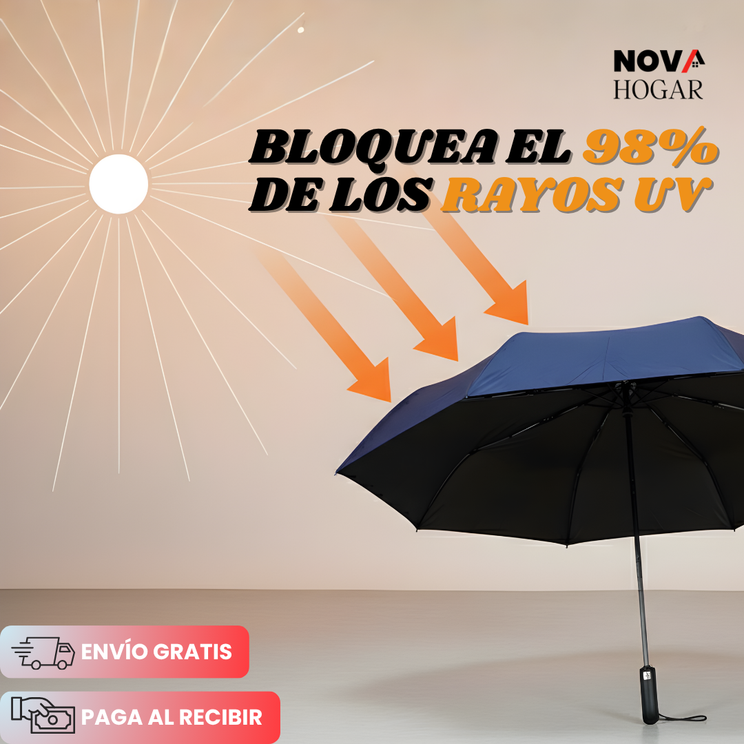 SkyShield Fold™ Sombrilla Extragrande Reforzada 120 cm