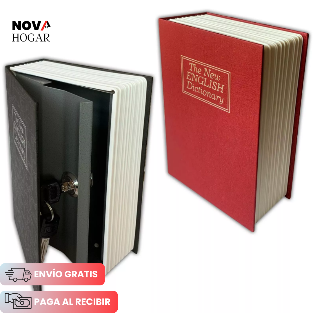 BookLock™ Caja Fuerte Discreta en Forma de Libro