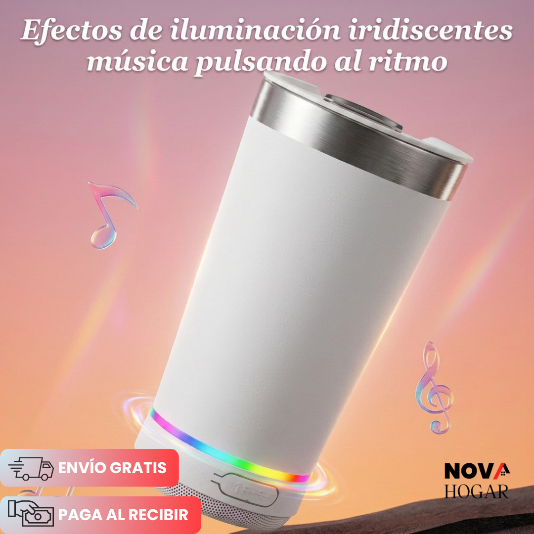 BeatSip™ Termo Con Parlante Bluetooth Integrado