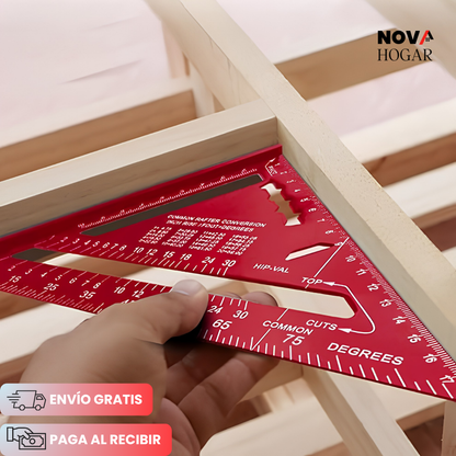 IronSquare™ Regla De Aluminio Ultra Resistente para Carpinteria