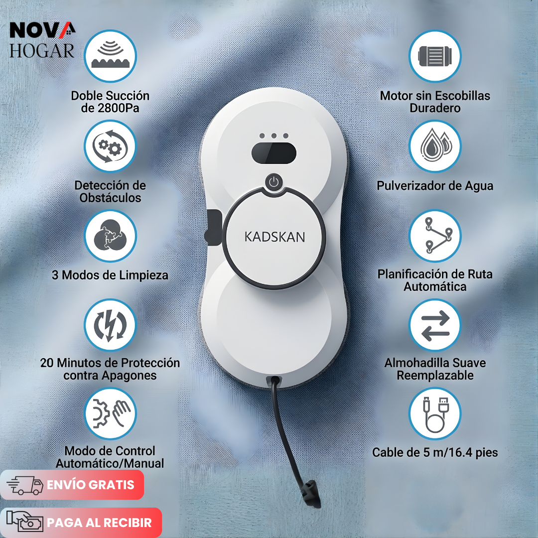 ClearGlass™ Robot Limpiador De Ventanas Automático