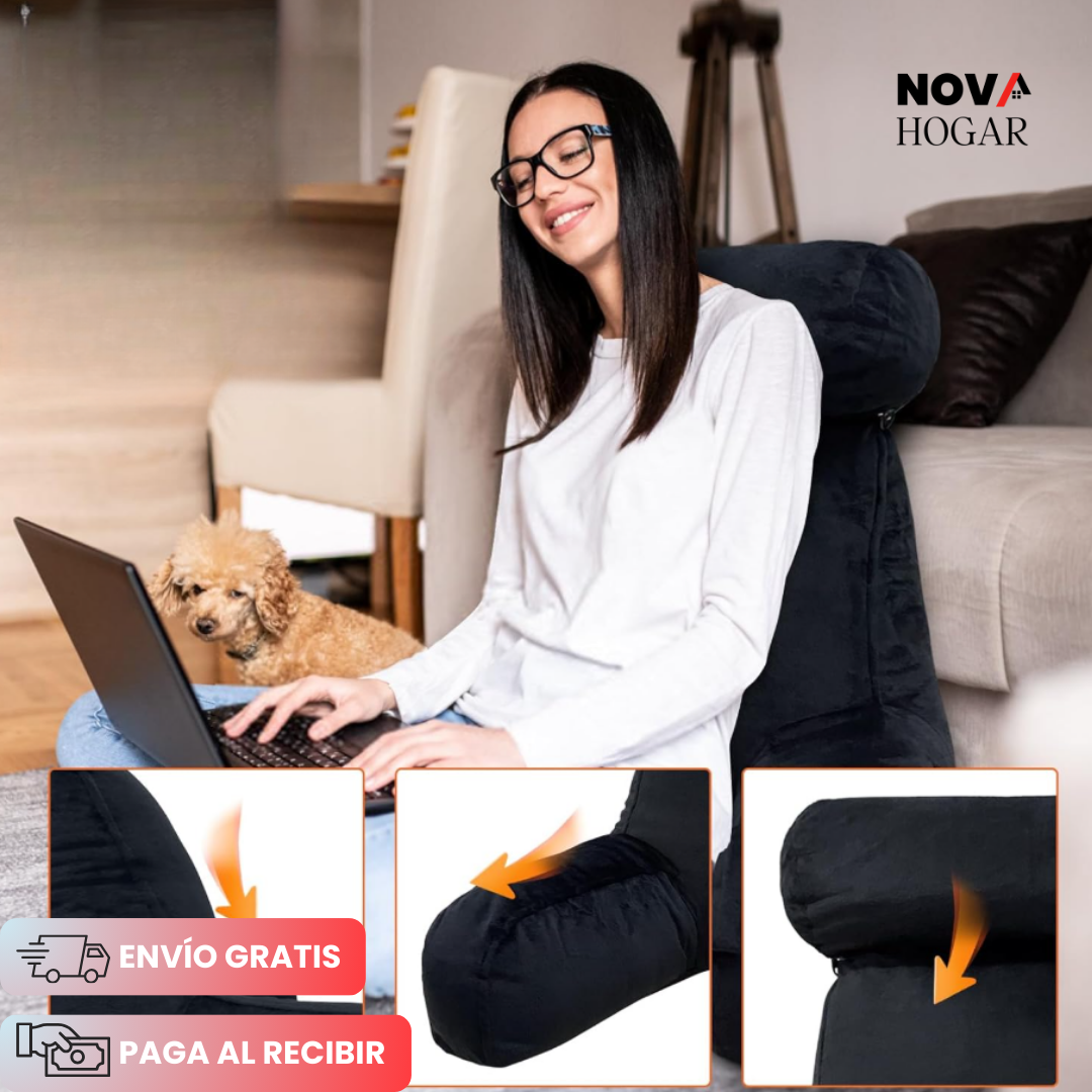 CuddlePillow™ Almohada de Lectura con Respaldo