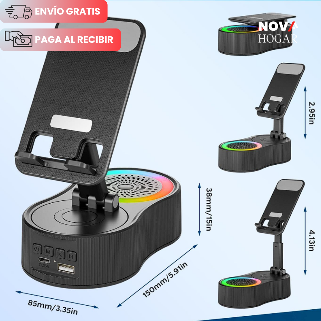 VisiBoom™ Soporte de Celular con Amplificador por Inducción