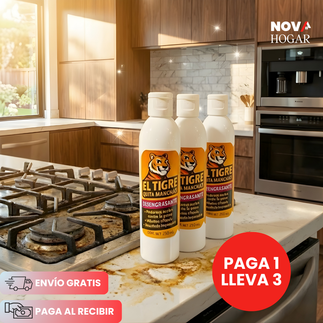 3x1 El Tigre™ Desengrasante Multiusos Quita Manchas