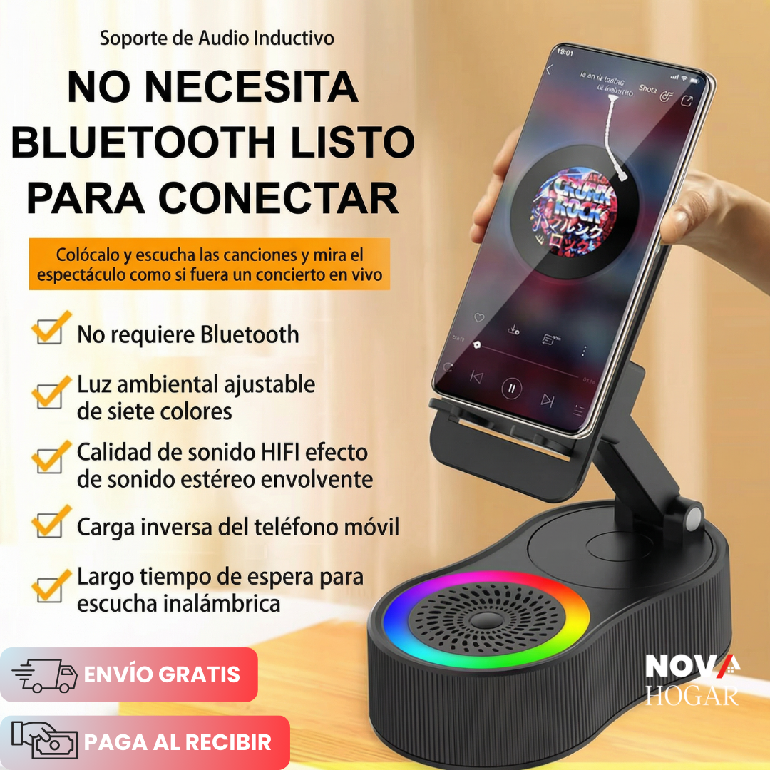 VisiBoom™ Soporte de Celular con Amplificador por Inducción