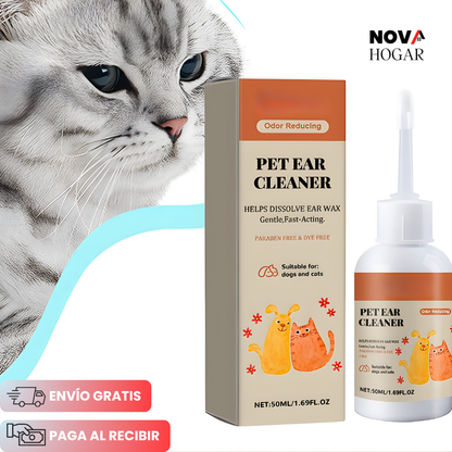 2x1 PureEar Clean™ Limpiador Natural de Orejas para tus Mascotas