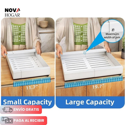 SleekStore™ Organizador Deslizable para Cajón de Cocina